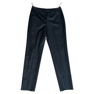 Chanel Blue High-Rise Straight Leg Pants, XL/US12/FR44
